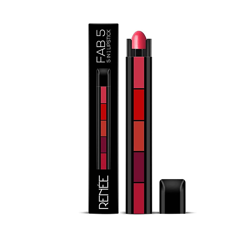 Renee Fab 5 Matte Finish 5 In 1 Lipstick | Grocsy
