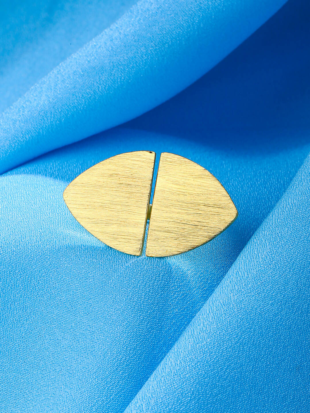 NVR Women's Western Gold-Polished Ajustable Finger Ring | Grocsy