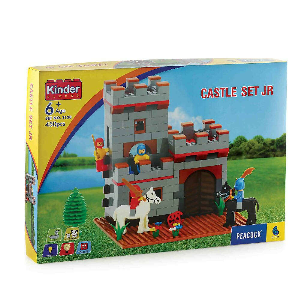 Peacock Castle Set Smart Junior Educational Learning Building Block Set For Kids | Grocsy