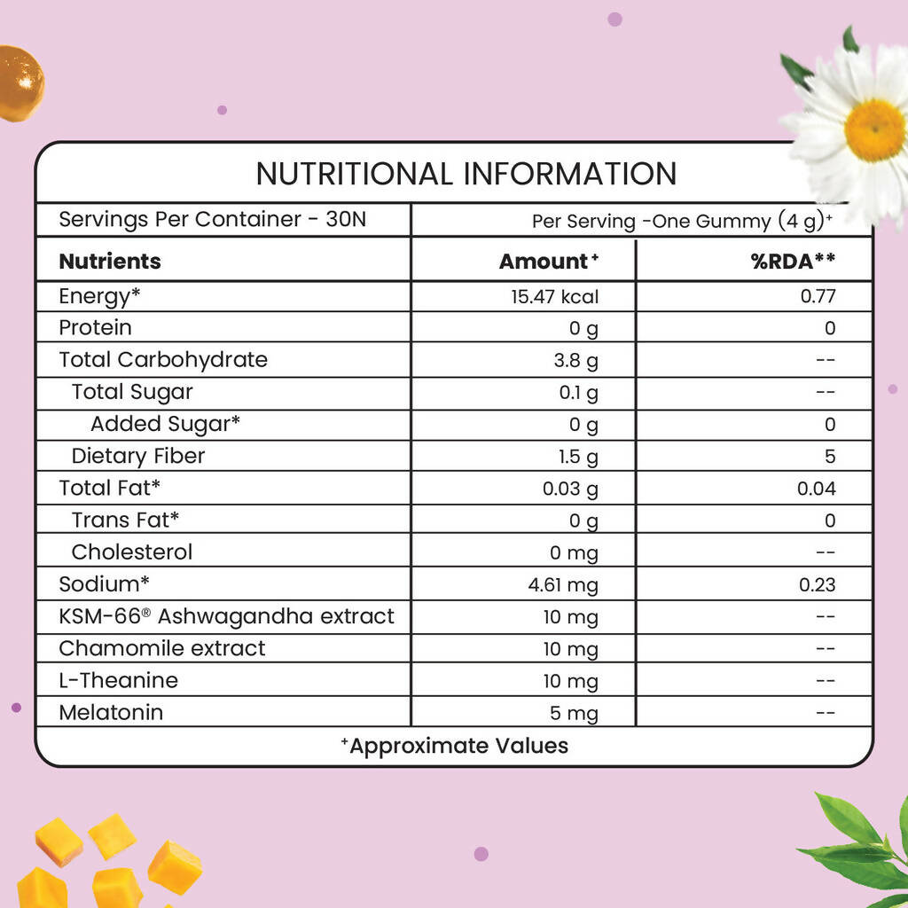 Neuherbs Good Sleep Gummies (No Added Sugar) - Mango Flavor | Grocsy