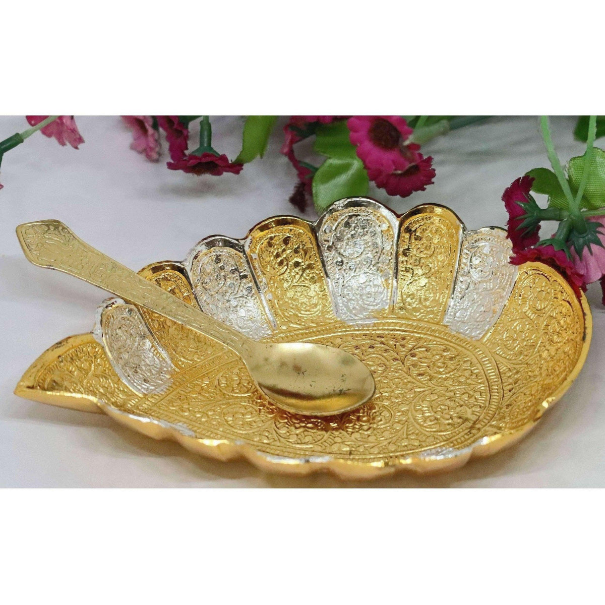 Chahat Premium Living Brass Sippi Bowl | Grocsy