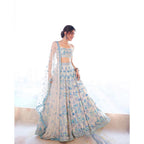 Lehenga Mart Designer Bollywood Style Wedding Wear Lehenga Choli - Grey | Grocsy