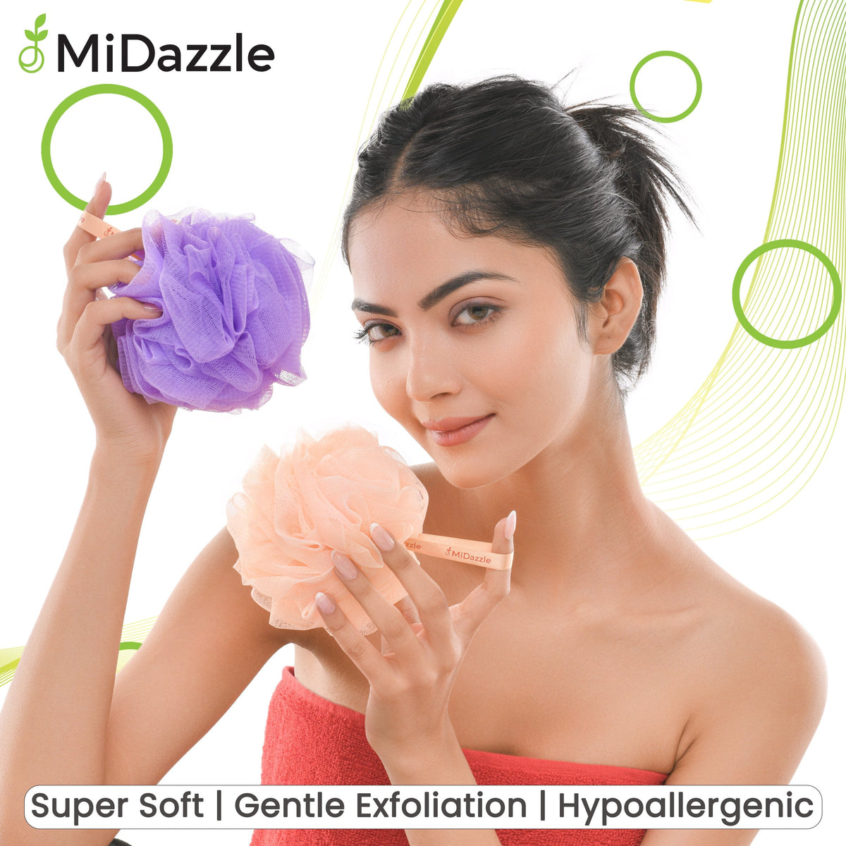 MiDazzle Bath Loofah-L MINL6003 | Grocsy