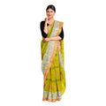 Exclusive Collection 100% Pure Cotton Olive Tant Saree With Hand Weaving Work | Grocsy