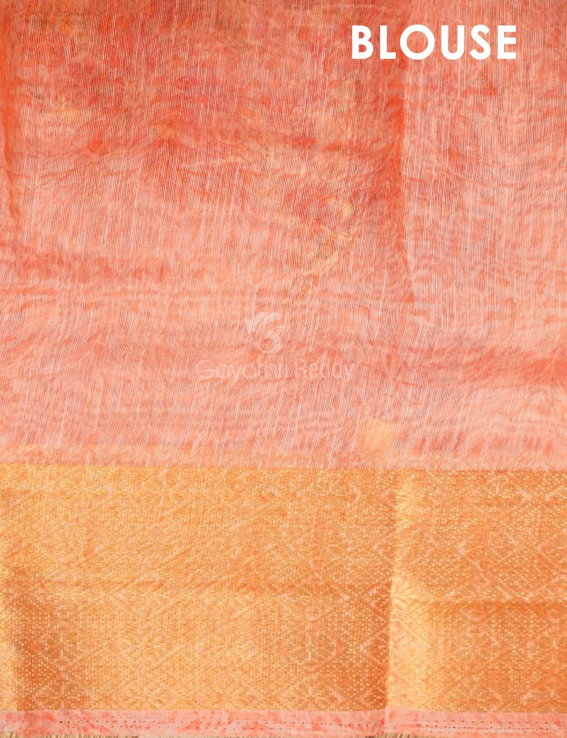 Baby Pink Colour Floral Print Semi Chanderi Saree By Gayathri Reddy Designer Studio | Grocsy