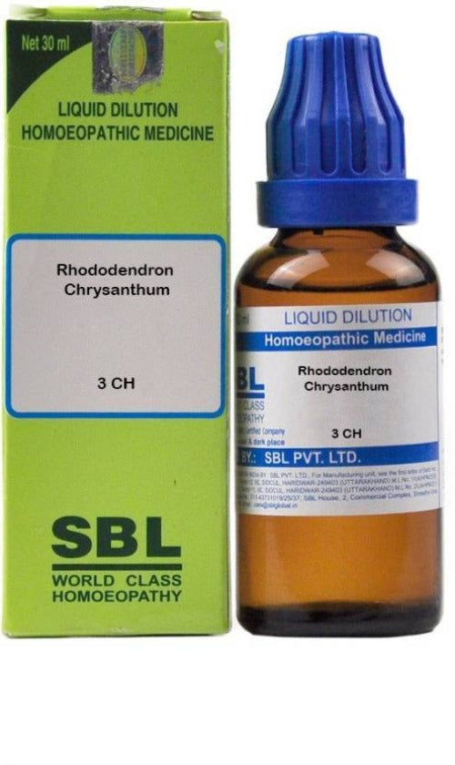SBL Homeopathy Rhododendron Chrysanthum Dilution | Grocsy