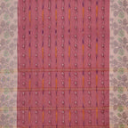 Exclusive Collection 100% Pure Cotton Mauve Tant Saree With Hand Weaving Work | Grocsy