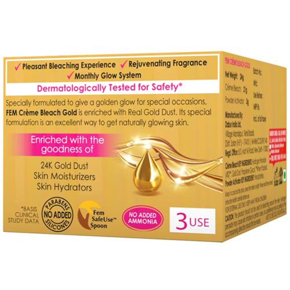 Fem Fairness Naturals Gold Skin Bleach Cream | Grocsy