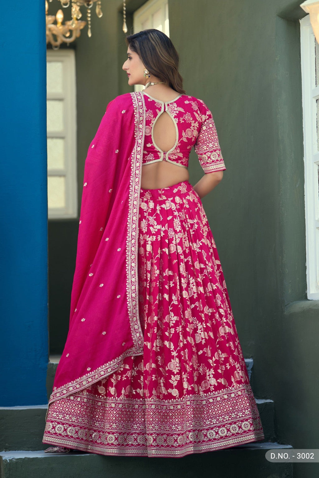 Anaita Magenta Dola Silk Lehenga Choli With Heavy Embroidery Work | Grocsy