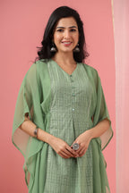 Juniper Womens Sagegreen Embroidered Kaftan | Grocsy