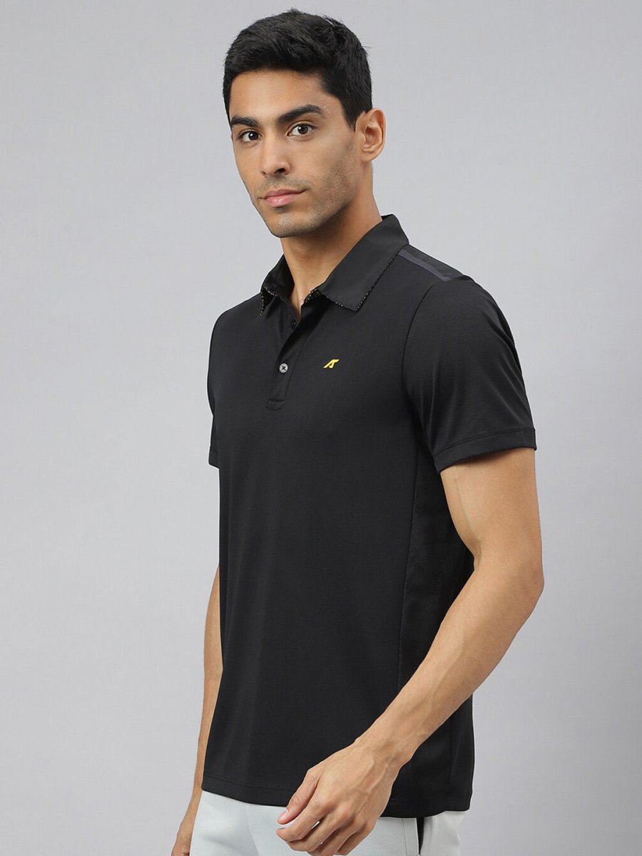 Alcis Men Train-Tech Anti-Static Slim-Fit Training Polo T-Shirt | Grocsy