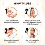 Dr.Sakhiya Vitamin C Face Wash Daily Glowing and Brightening Cleanser with Antioxidants | Grocsy