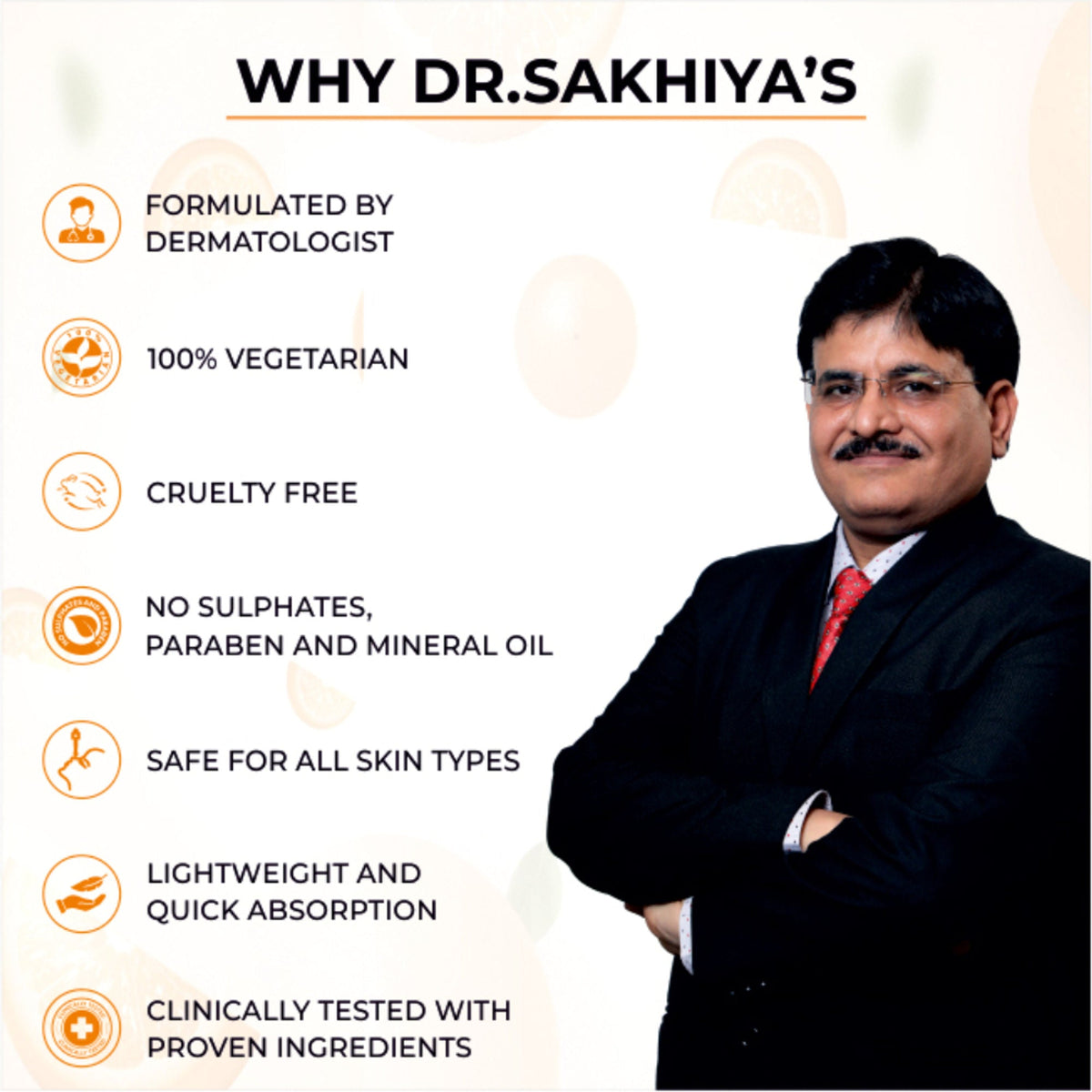 Dr.Sakhiya Vitamin C Face Wash Daily Glowing and Brightening Cleanser with Antioxidants | Grocsy