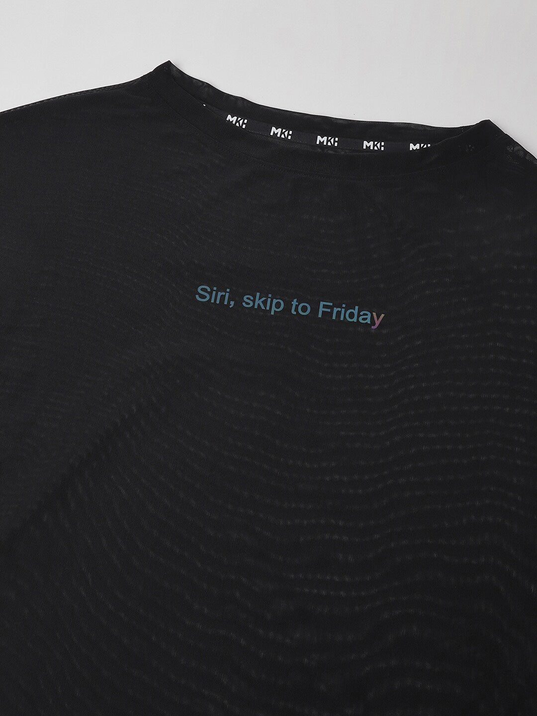 MKH Typography Printed Long Sleeve Relaxed Fit Dri-FIT Sports T-shirt | Grocsy