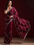 kasee Floral Embroidered Pure Silk Saree | Grocsy