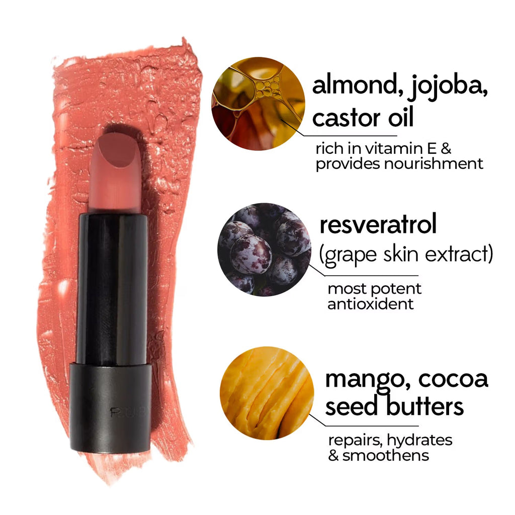 Ruby's Organics Lipstick - Rhubarb | Grocsy
