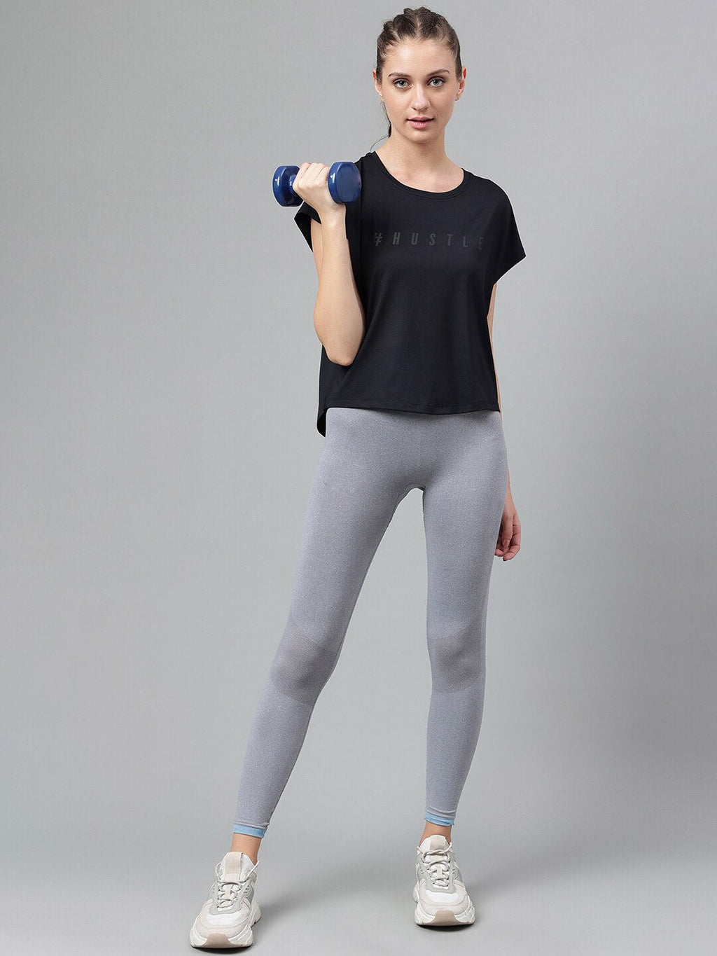 MKH Typography Printed Extended Sleeves Dri-FIT Relaxed Fit T-shirt | Grocsy