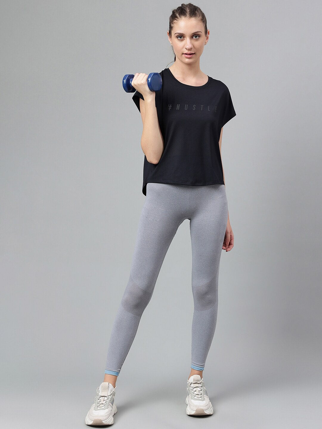 MKH Typography Printed Extended Sleeves Dri-FIT Relaxed Fit T-shirt | Grocsy