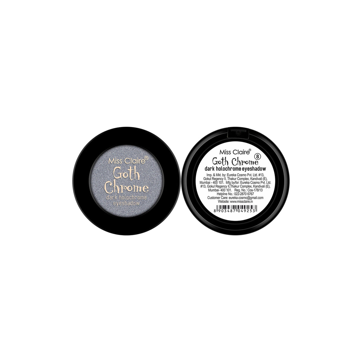 Miss Claire Goth Chrome Eyeshadow - 8 | Grocsy