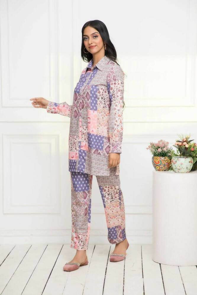 Myshka Multi Printed Bling & Sparkly Co-Ords For Women | Grocsy