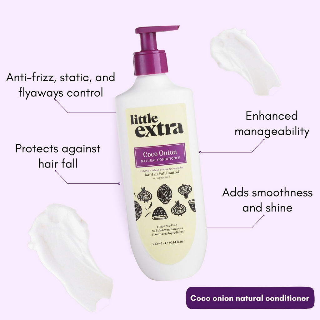 Little Extra Shampoo & Conditioner For Hair Fall Control | Grocsy