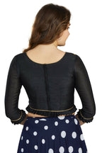 Aastha Fashion Women's Black Art Silk Designer Party Wear Readymade Blouse | Grocsy