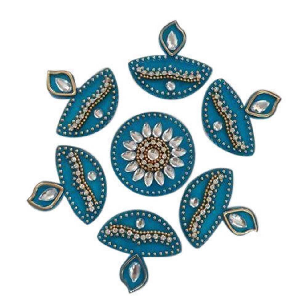 Kundan HandiKrafts Handmade Kundan Rangoli | Grocsy