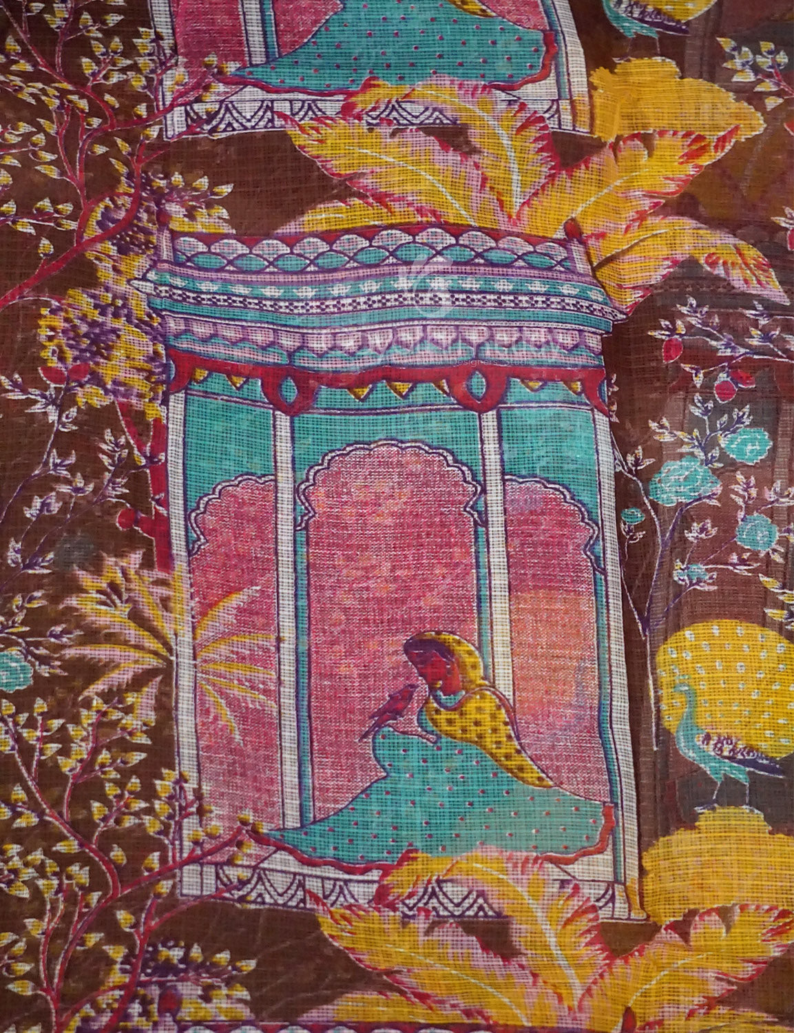 Mauve Onion Colour Rajasthani Design Pure Kota Cotton Saree By Gayathri Reddy Designer Studio | Grocsy