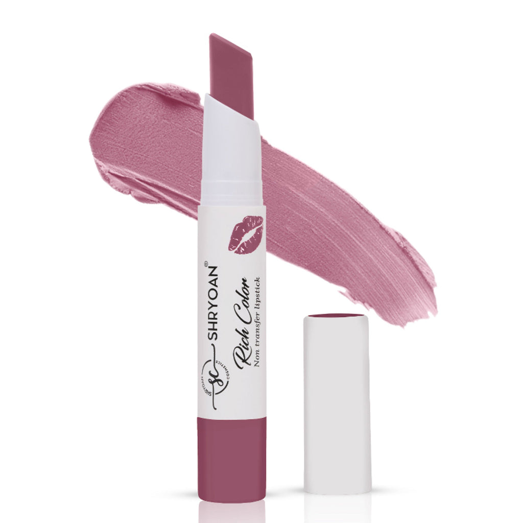 Shryoan Rich Color Non-Transfer Long Stay Creamy Lipstick - Grape Fruit 15 - Strawberry Cake - 02 | Grocsy