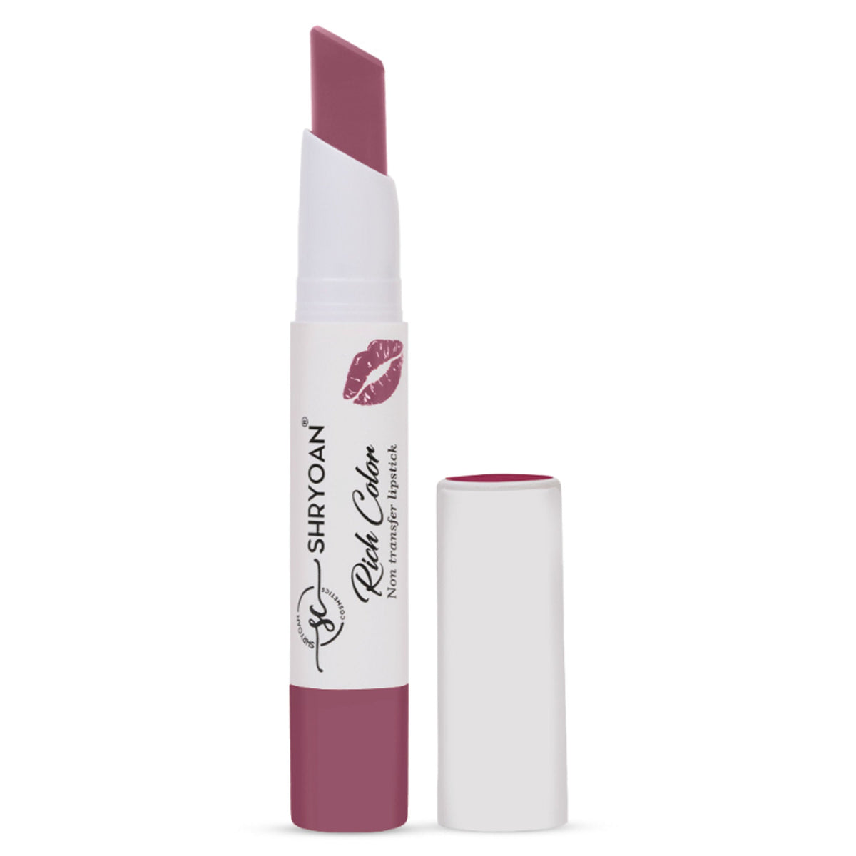 Shryoan Rich Color Non-Transfer Long Stay Creamy Lipstick - Grape Fruit 15 - Strawberry Cake - 02 | Grocsy