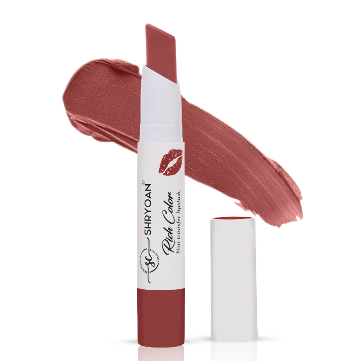 Shryoan Rich Color Non-Transfer Long Stay Creamy Lipstick - Grape Fruit 15 - Milkshake - 06 | Grocsy