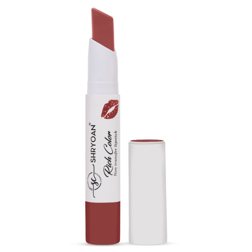 Shryoan Rich Color Non-Transfer Long Stay Creamy Lipstick - Grape Fruit 15 - Milkshake - 06 | Grocsy
