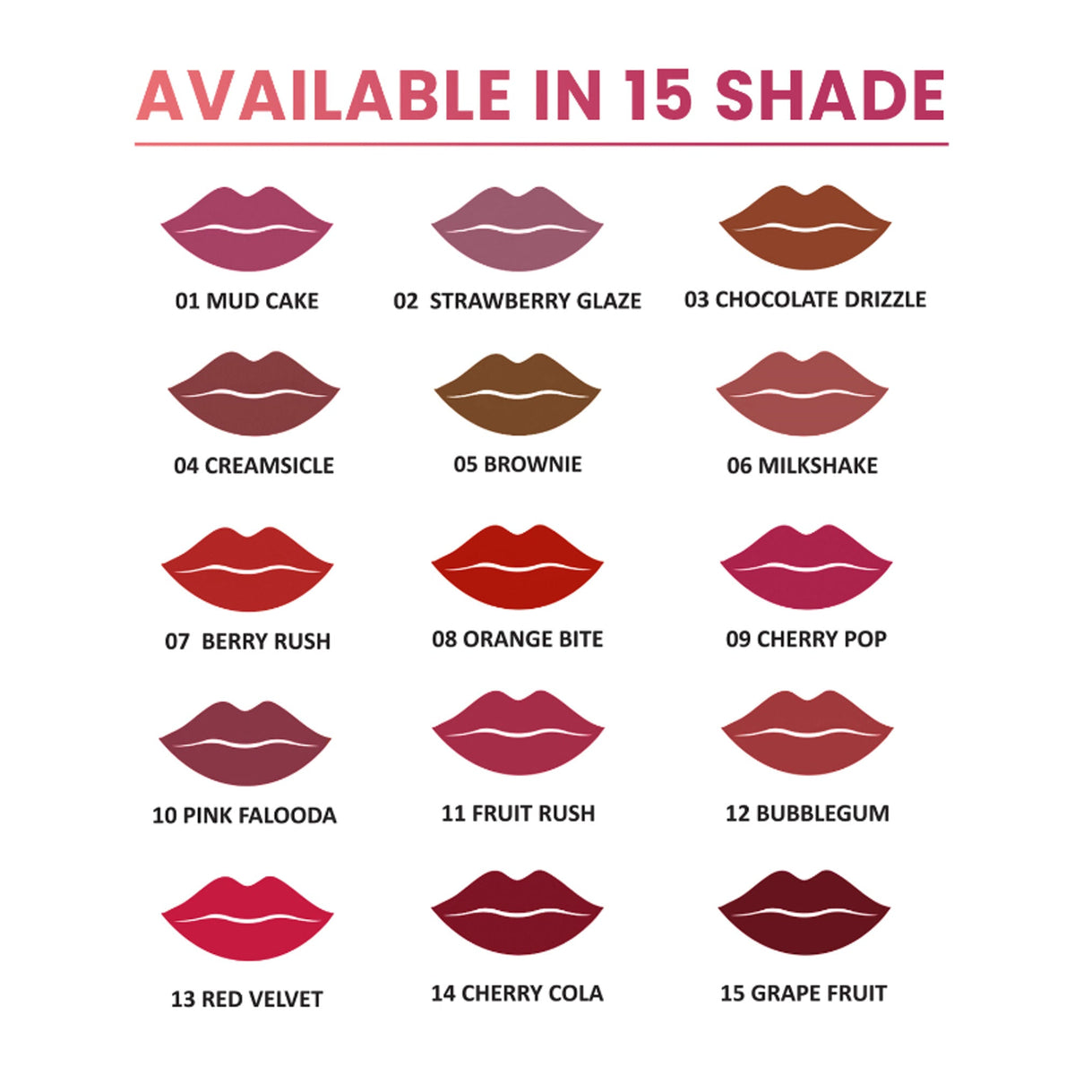 Shryoan Rich Color Non-Transfer Long Stay Creamy Lipstick - Grape Fruit 15 - Grape Fruit - 15 | Grocsy
