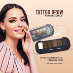Shryoan Tattoo Brow Powder & Cream Eyebrow Palette - 2 A | Grocsy