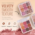 Shryoan Long Lasting My Eyes Up Matte & Shimmer Eyeshadow Palette - 1 | Grocsy
