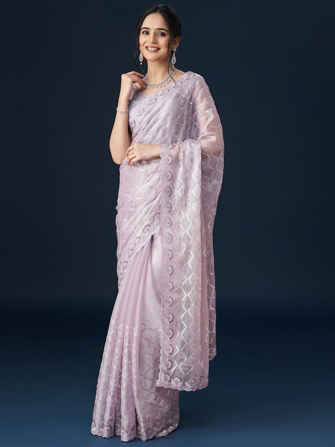 kasee Sequinned Embellished Saree | Grocsy