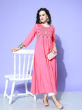 All About You Women Ethnic Motifs Embroidered Anarkali Kurta | Grocsy
