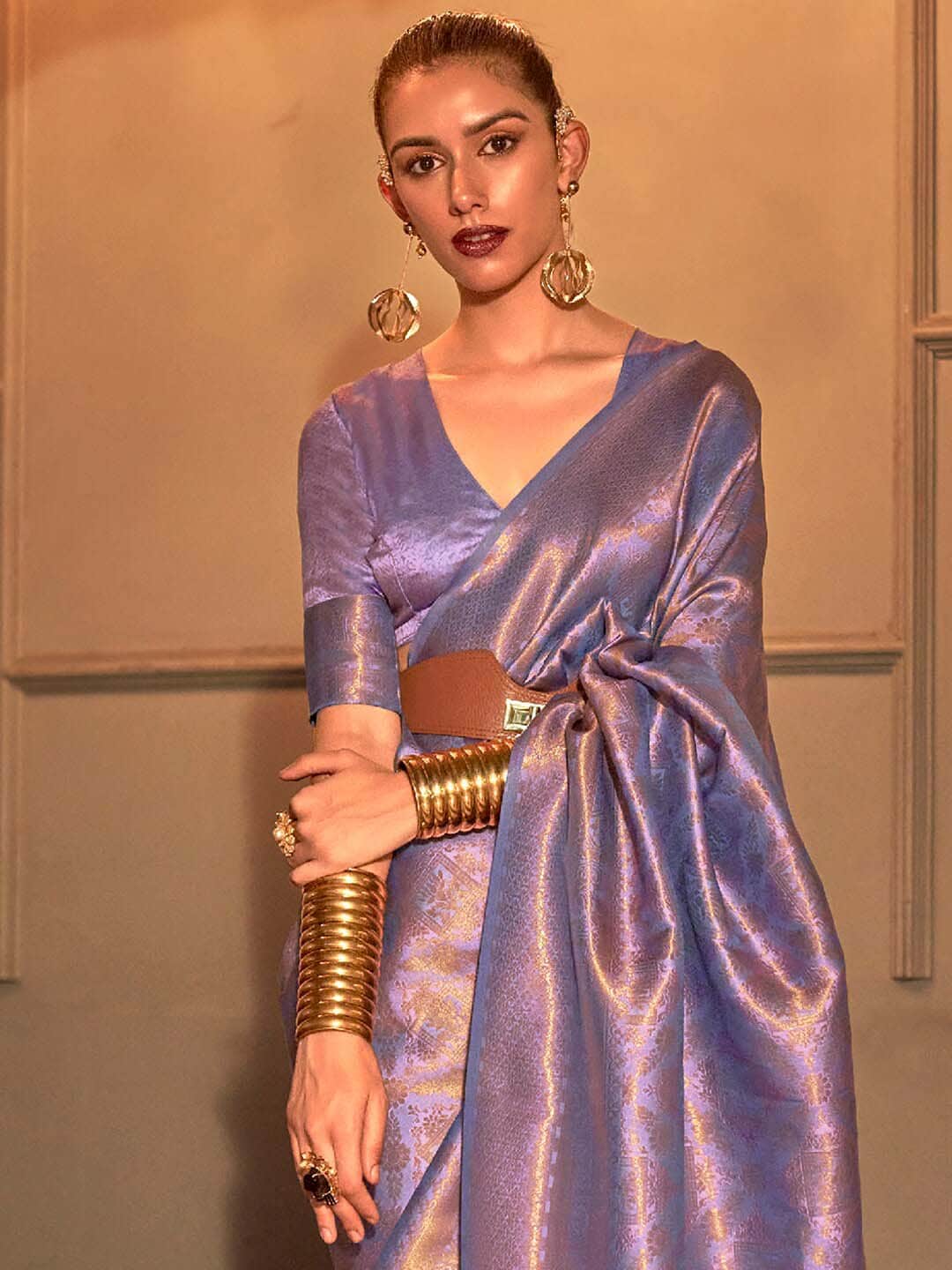 Saree Mall Ethnic Motifs Zari Kanjeevaram Sarees | Grocsy