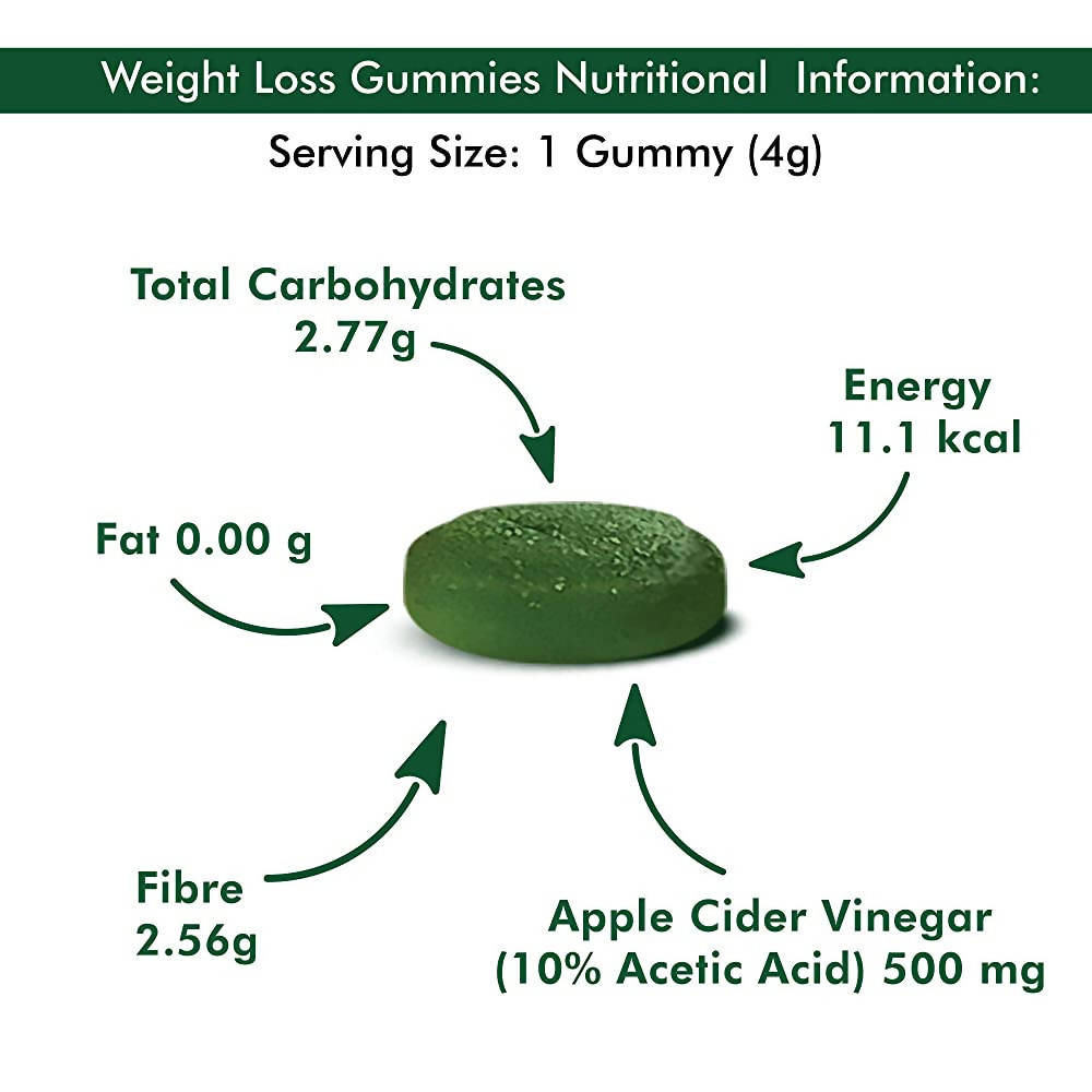 Man Matters Lean Weight Gummies For Men (Sugar Free) - Green Apple Flavor | Grocsy