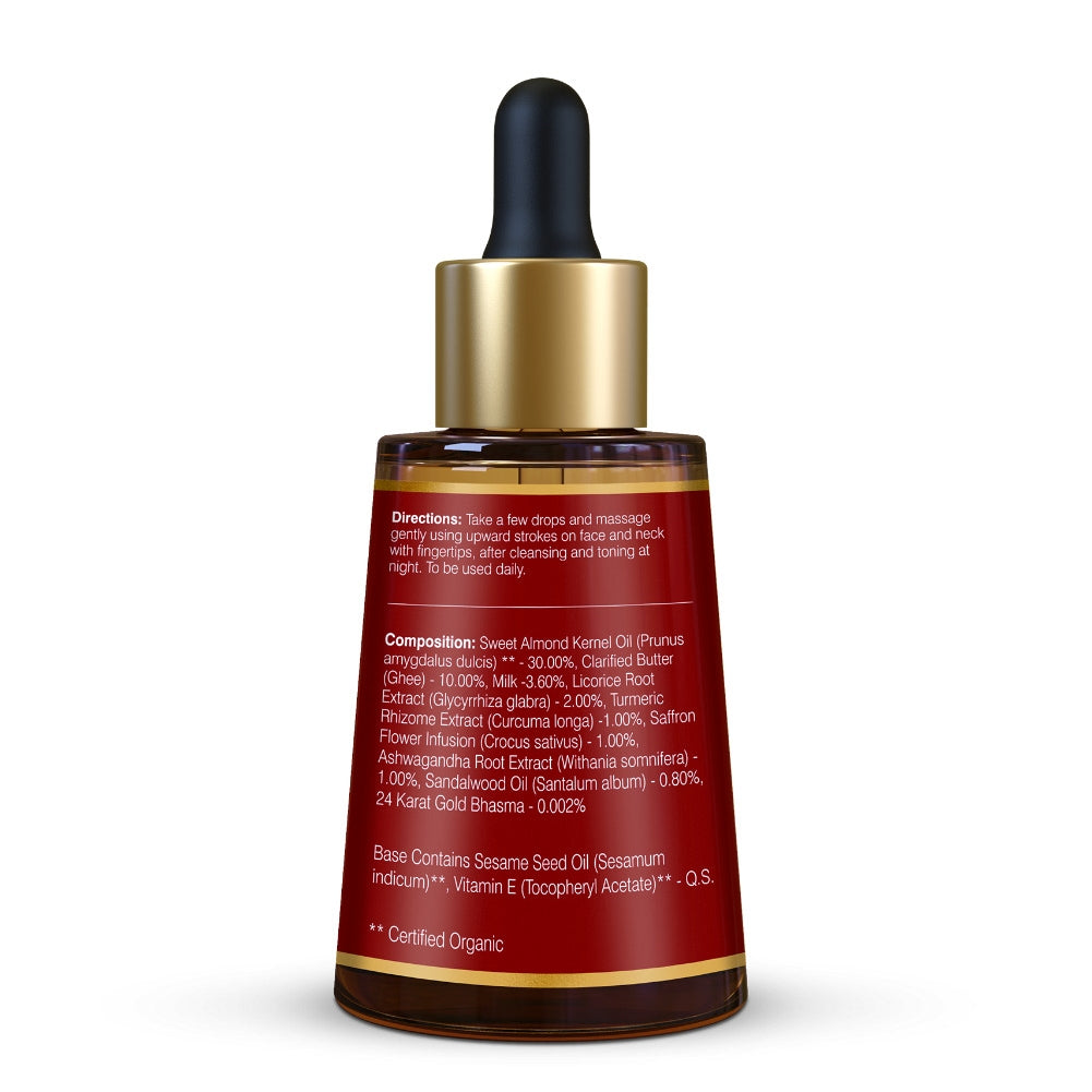 Forest Essentials Advanced Soundarya Age Defying Facial Serum With 24K Gold | Grocsy