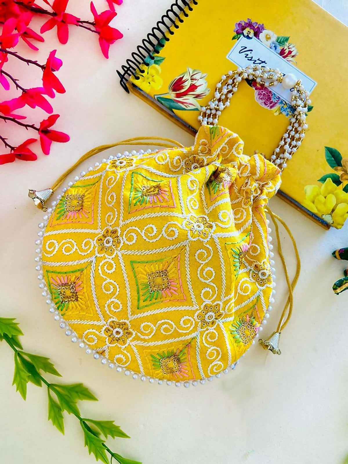 Joban Fashion Potli Bags - Yellow | Grocsy
