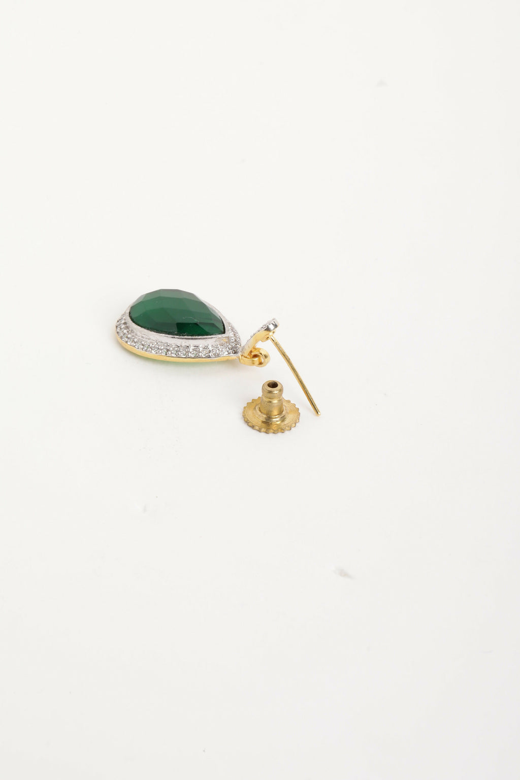 Nuyug 22K Gold Plated Fern Radiance Contemporary Drop Earrings | Grocsy