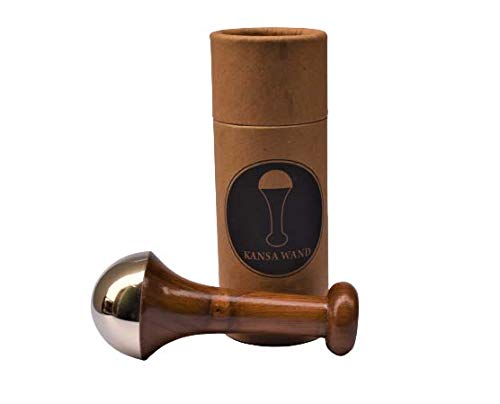 Goods Health Shop Kansa Wand Face Bronze Foot Massager With Wooden Handle For Detoxification And Deep Relaxation | Grocsy