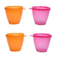 Tupperware Kitchen Polyprolene Bowled over Plastic Container (Multicolour) Set of 4 | Grocsy
