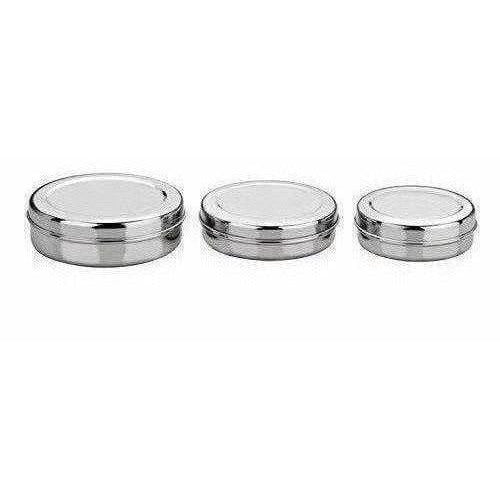 Stainless Steel Canister Set of 3 (Silver) | Grocsy