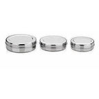 Stainless Steel Canister Set of 3 (Silver) | Grocsy