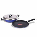 Nonstick Induction Base Cookware Set of Tawa + Kadhai | Grocsy