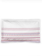 DDecor Purple & White Ethnic Motifs 144 TC Cotton Single Bedsheet with 1 Pillow Cover | Grocsy