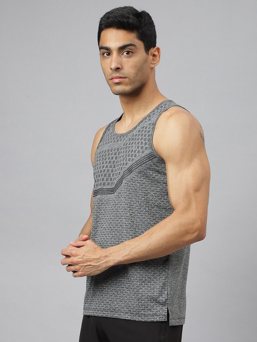 Alcis Men Heather Anti-Static Slim-Fit Grocsynce Running Singlet | Grocsy