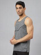 Alcis Men Heather Anti-Static Slim-Fit Grocsynce Running Singlet | Grocsy